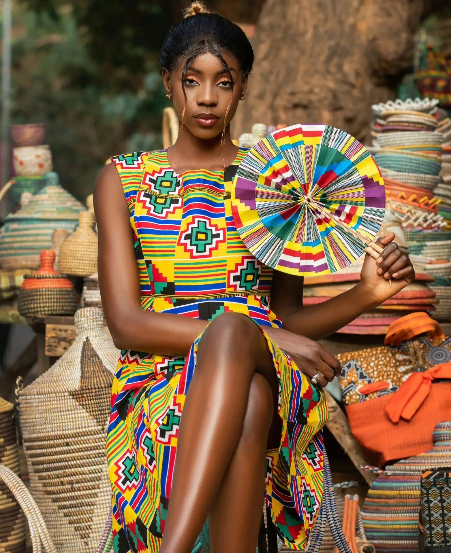 green printed tshirt